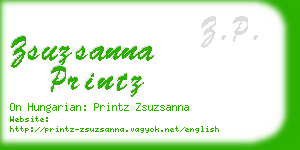 zsuzsanna printz business card